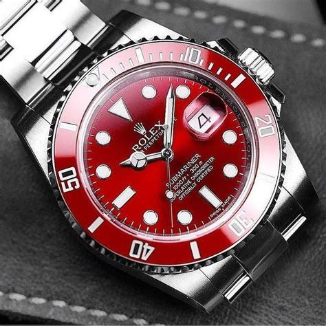 rolex watch red|rolex submariner red bezel.